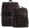 VELEZ Dark Brown Top Grain Leather Backpack  Laptop Bag For Men