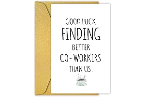 PIUST Funny Coworker Leaving Card for Coworkers