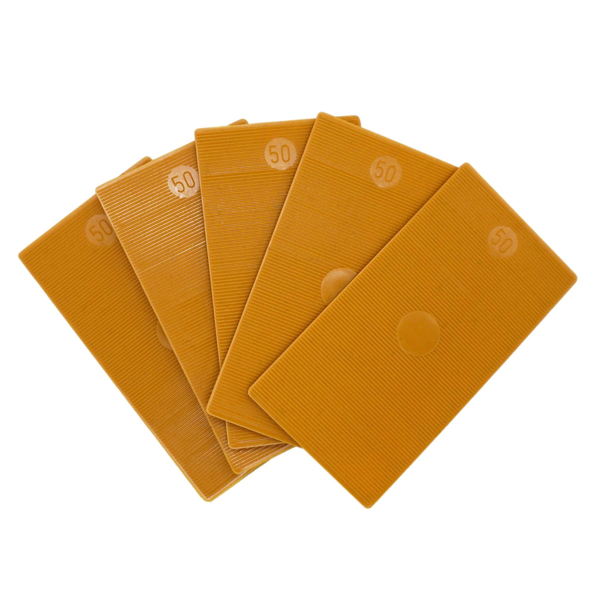 Skir'co (20 Pcs) Plastic Flat Shims 4 Mm, Glazing Packers 50 X 100 Mm, Frame Spacers, Door And Window Frame Packers