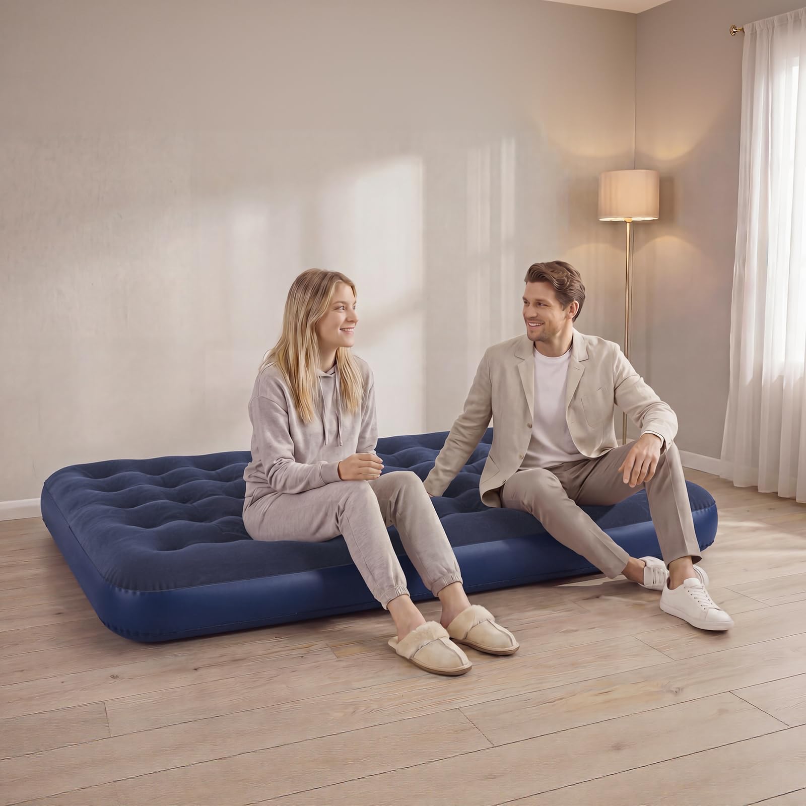 Sobuy Tienda de Campaña con Colchón Hinchable Tienda de Campaña Impermeable Barraca de Camping