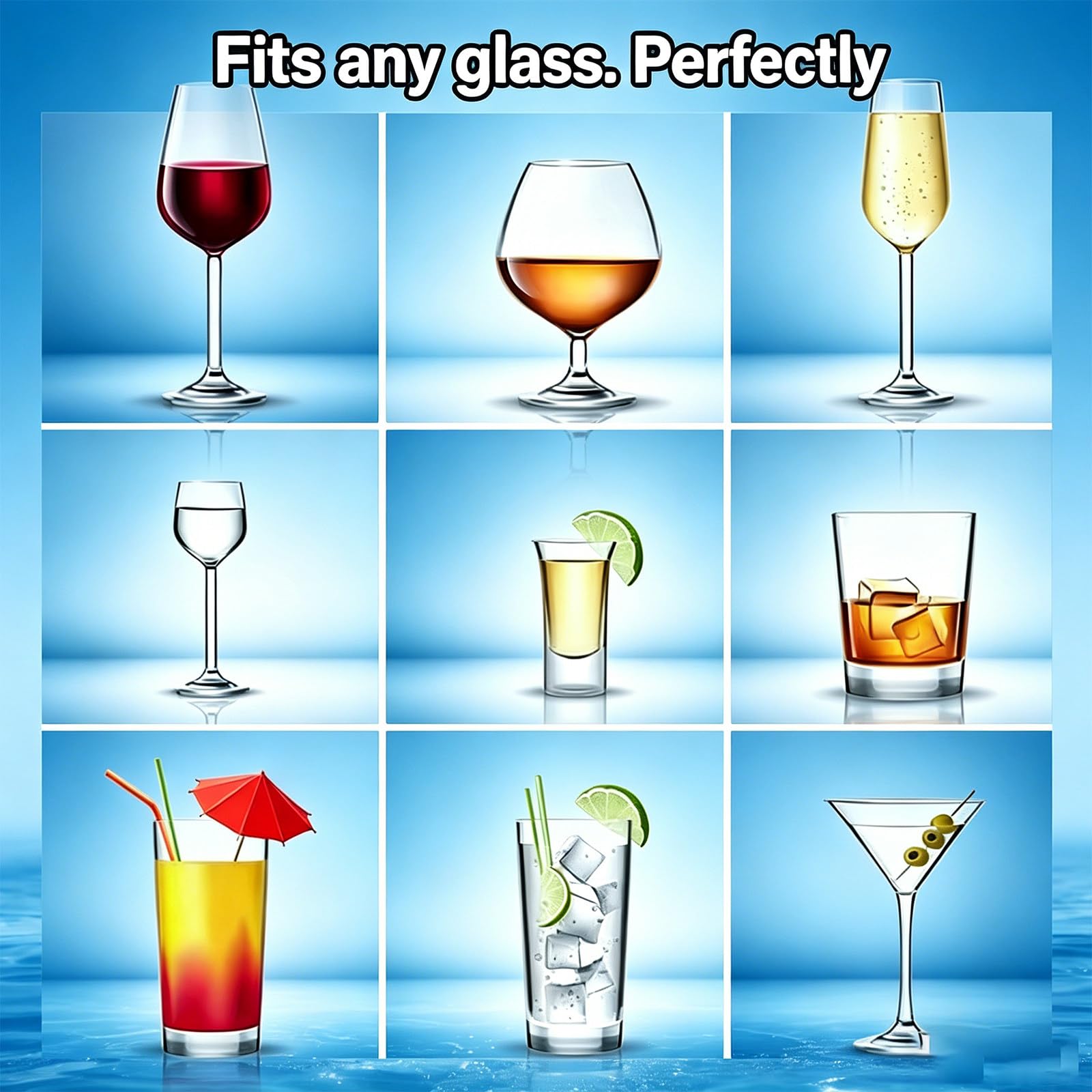 Co2-Glas-Froster, Bierglas-Kühler: Extremkühlung -25 °C in 6 Sek., EIN-Knopf, platzsparend. Ideal für Whiskey, Bourbon, Partys & Events