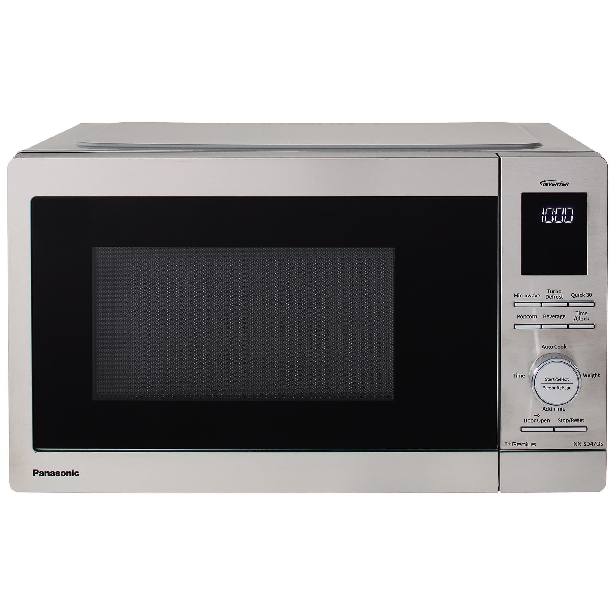 panasonic nn-sd47qsdayh cu ft inverter technology 1000w microwave oven countertop 09 cft stainless steel