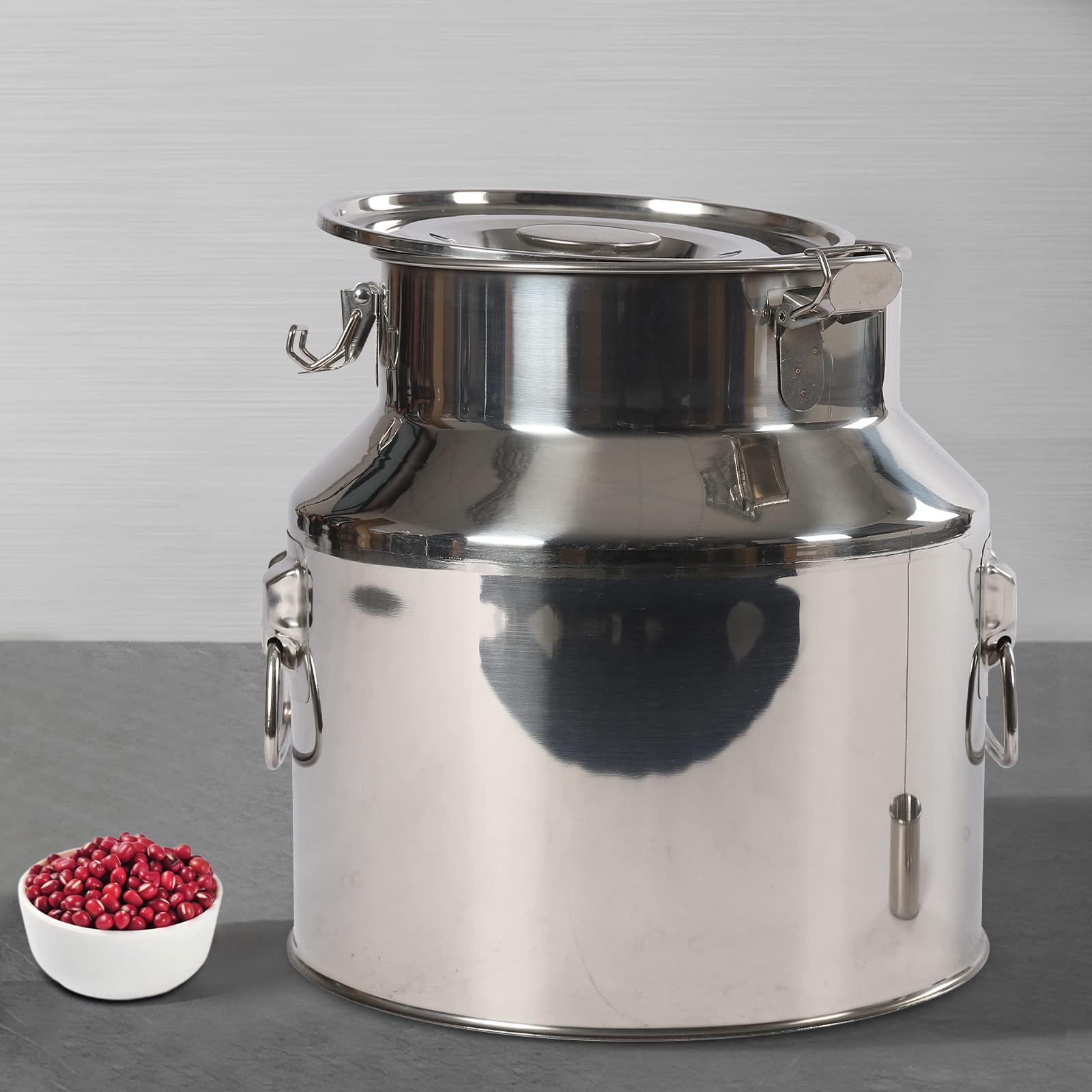 Caraffa Per Latte In Acciaio Inox 14L – Contenitore Ermetico Con Manico, Per Famiglie E Fattorie
