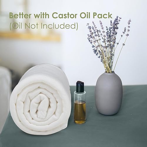 Miniatura 7 de 2 unidades de franela de algodón para aceite de ricino, franela de algodón de bambú orgánico para altamente absorción y menos desorden, franela de