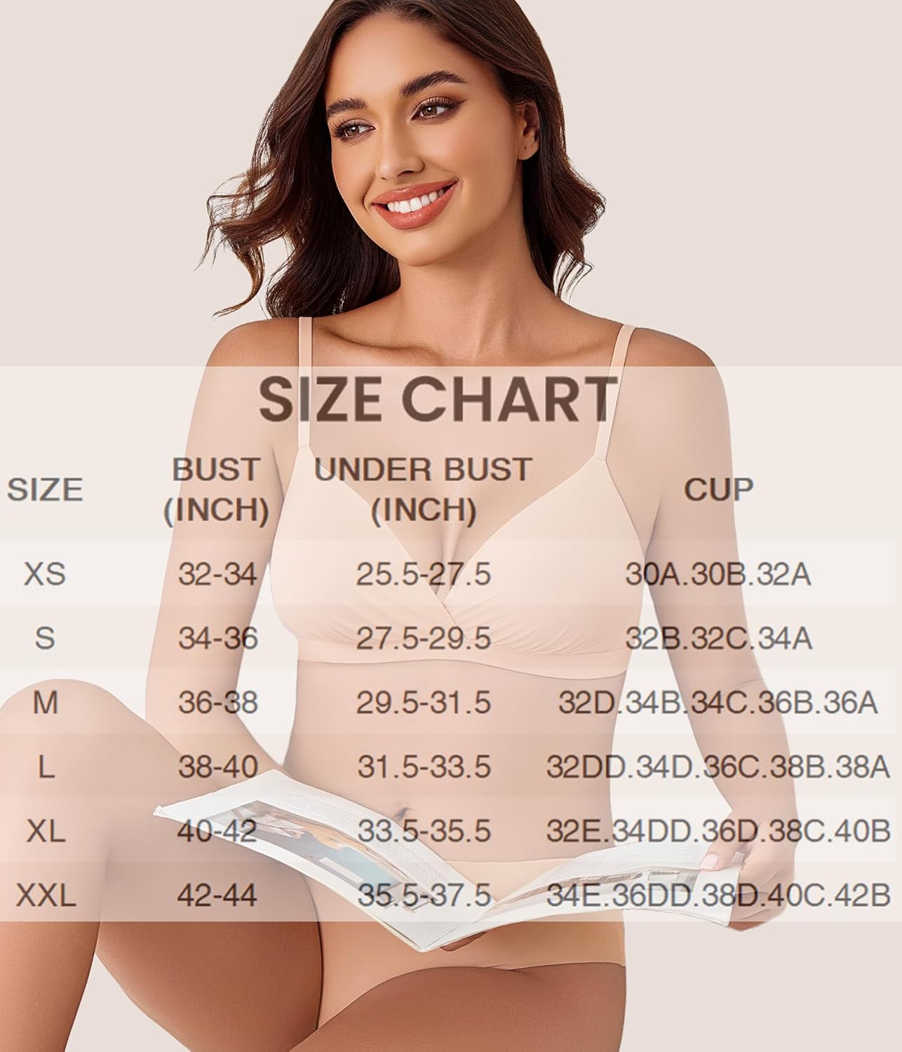 Avidlove Womens Wireless Triangle Bra Sexy Plunge Unpadded Bras Comfortable Mesh Lining Bralette Tshirt Everyday Bra - Image 6