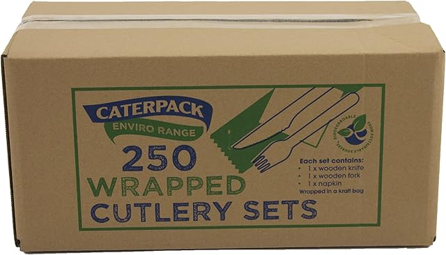 Caterpack Enviro Cutlery Set Box x 250 Packs