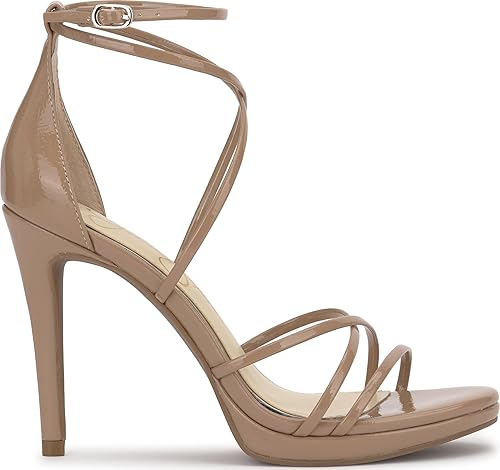 Miniatura 6 de Jessica Simpson Sandalias de vestir con tiras de diamantes de imitación para mujer