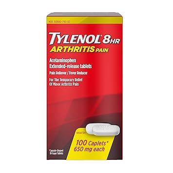 Tylenol 8HR Arthritis Pain Relief Caplets, Fast, Strong Pain Relief,