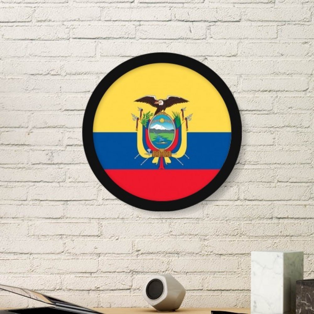 Amérique du Sud : tableau rond Équateur, stickers muraux et peintures de décoration noir