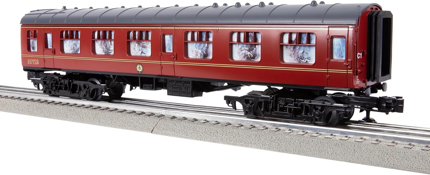 Lionel Trains - Dementors Coach with Sounds #99723, O Gauge, Red,grey