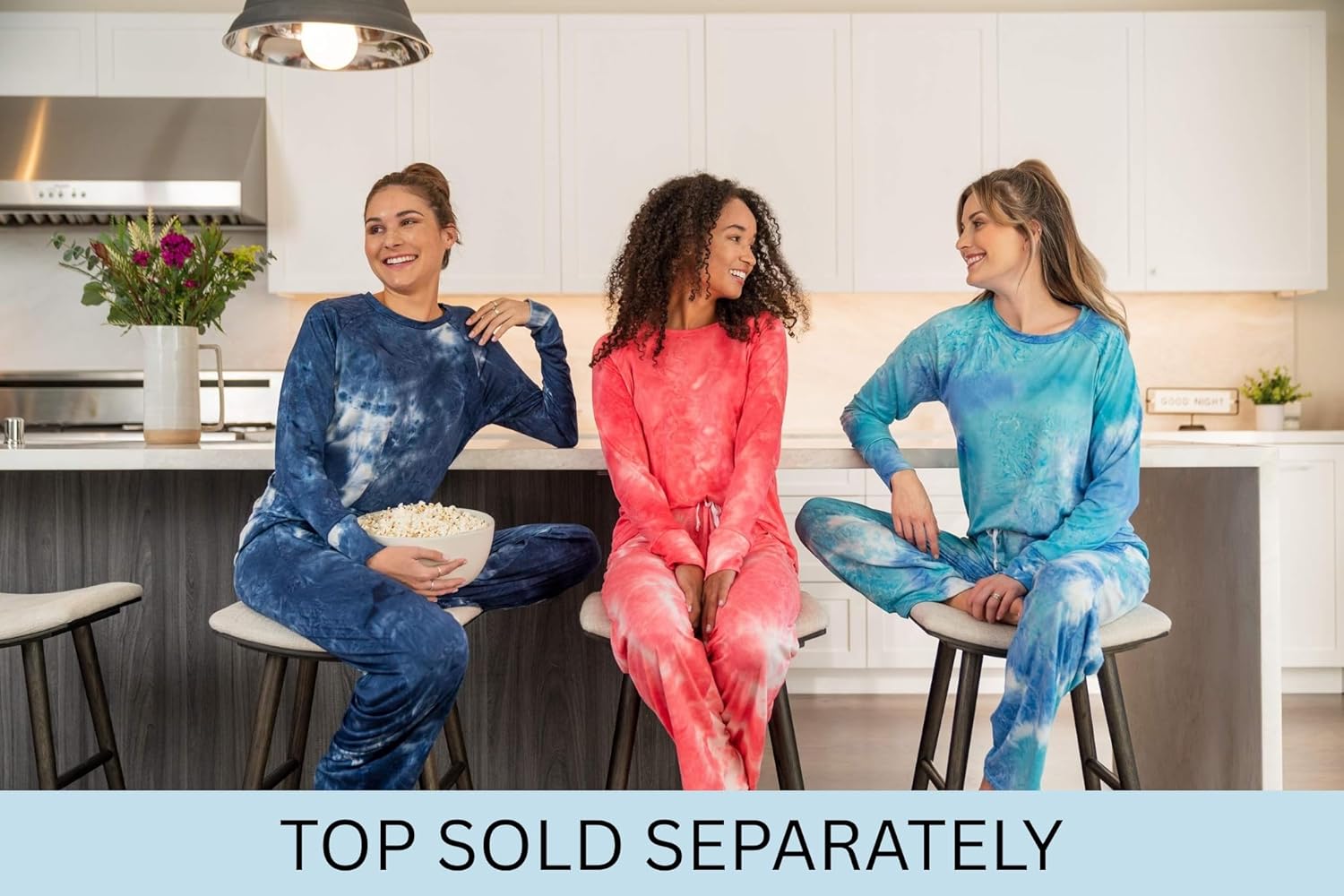 Hello Mello Dyes The Limit Lounge Pants Soft Pajama Tie Dye Bottoms Elastic Waistband Drawstring Tie - Image 8