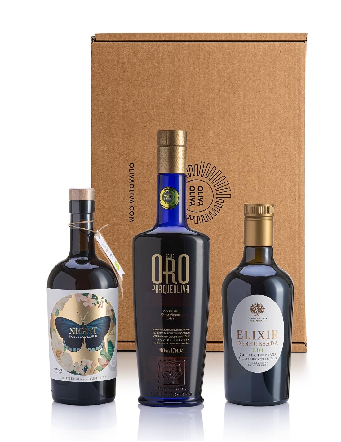 Mejores Aceites Virgen Extra del Mundo Olive Japan 2025 - Caja regalo 3x500 ml