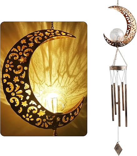 Vista 22 de Campanillas de viento de tortuga marina, regalos para mamá, abuela, mujer, decoración de patio al aire libre, con gancho en S, para interiores