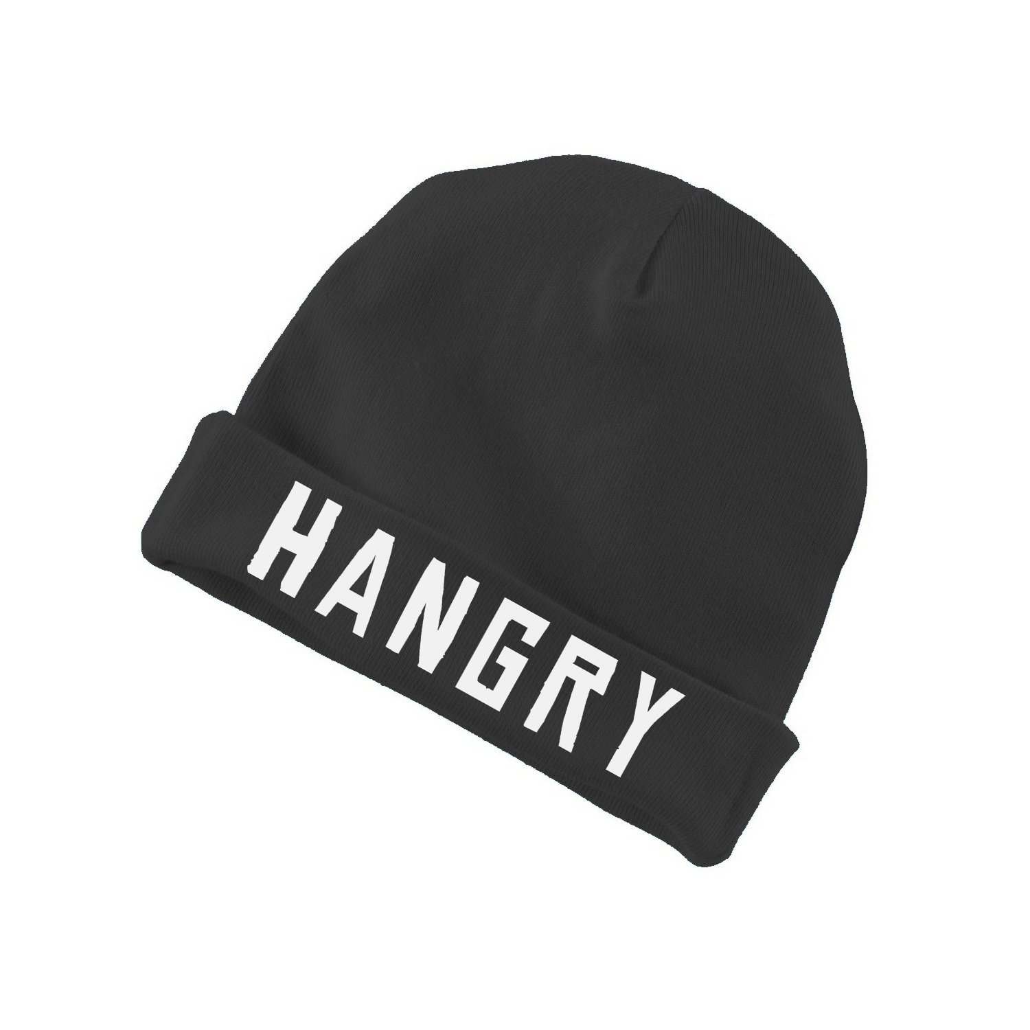 Decal Serpent Hangry Funny Baby Beanie Cotton Cap Hat - Black