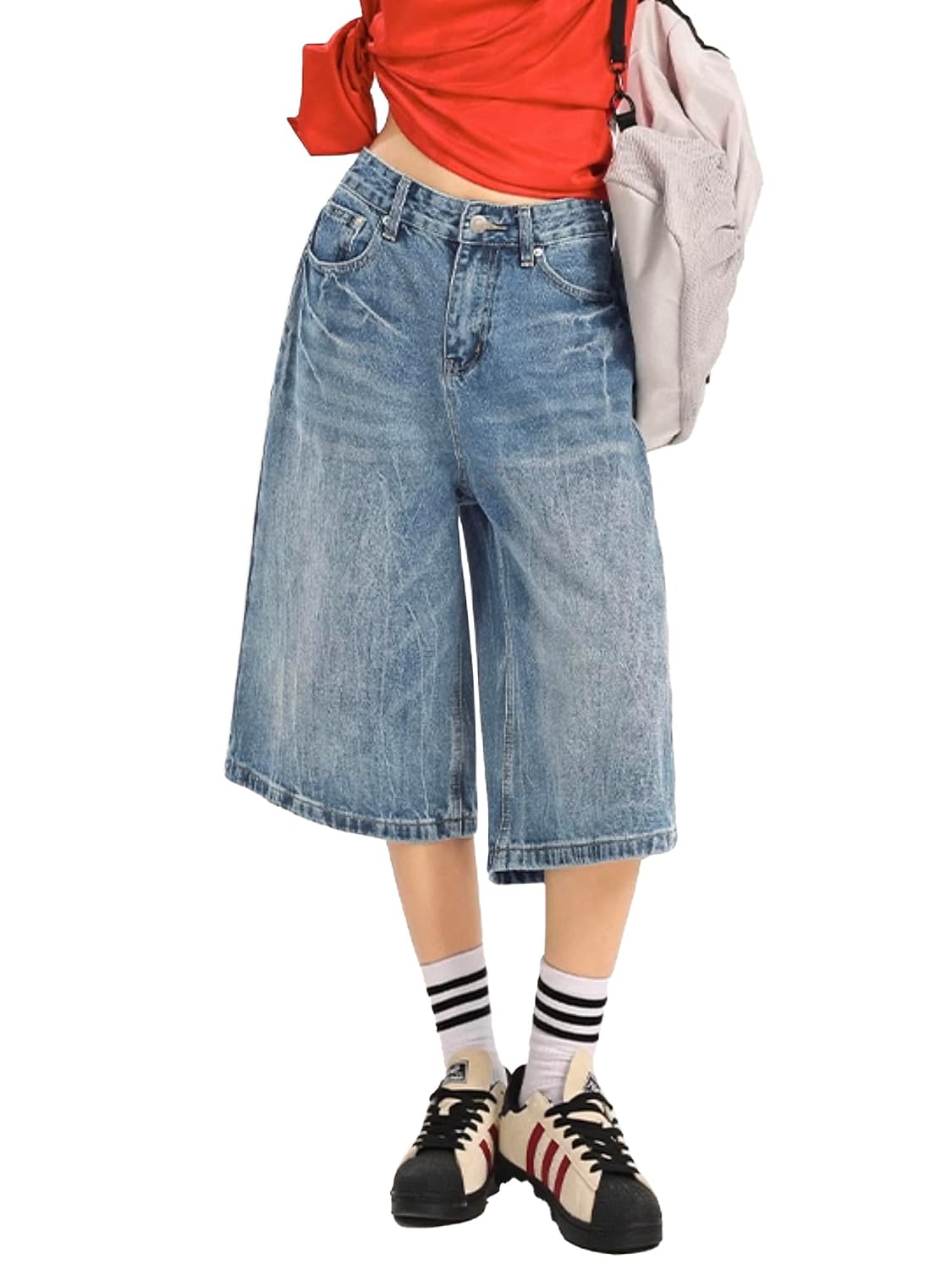 EMMIOL Women Jean Jorts Baggy Loose Fit Jean Shorts 2025 Summer Trendy Wide Leg Long Denim Shorts Y2K Clothes - Review, Price and Buying Guide