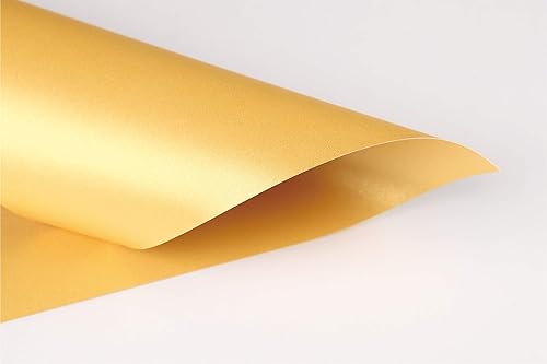 Miniatura 5 de Gold Shimmer Paper - Paquete de 100 papel de cartulina metálica, cubierta de 92 libras, doble cara, apto para impresoras, perfecto para bodas,