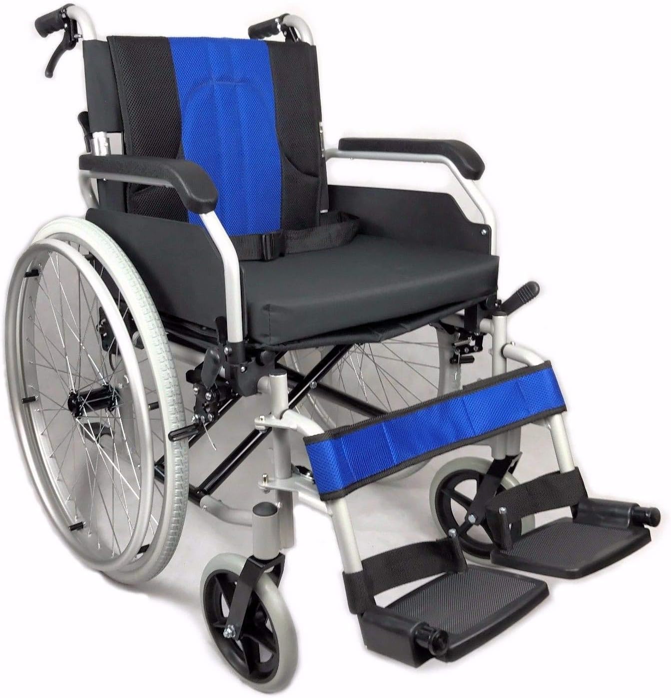 – Lightweight Aluminium Folding self Propel Wheelchair with handbrakes and Quick Release Rear Wheels Free to Be Mobility Equipment