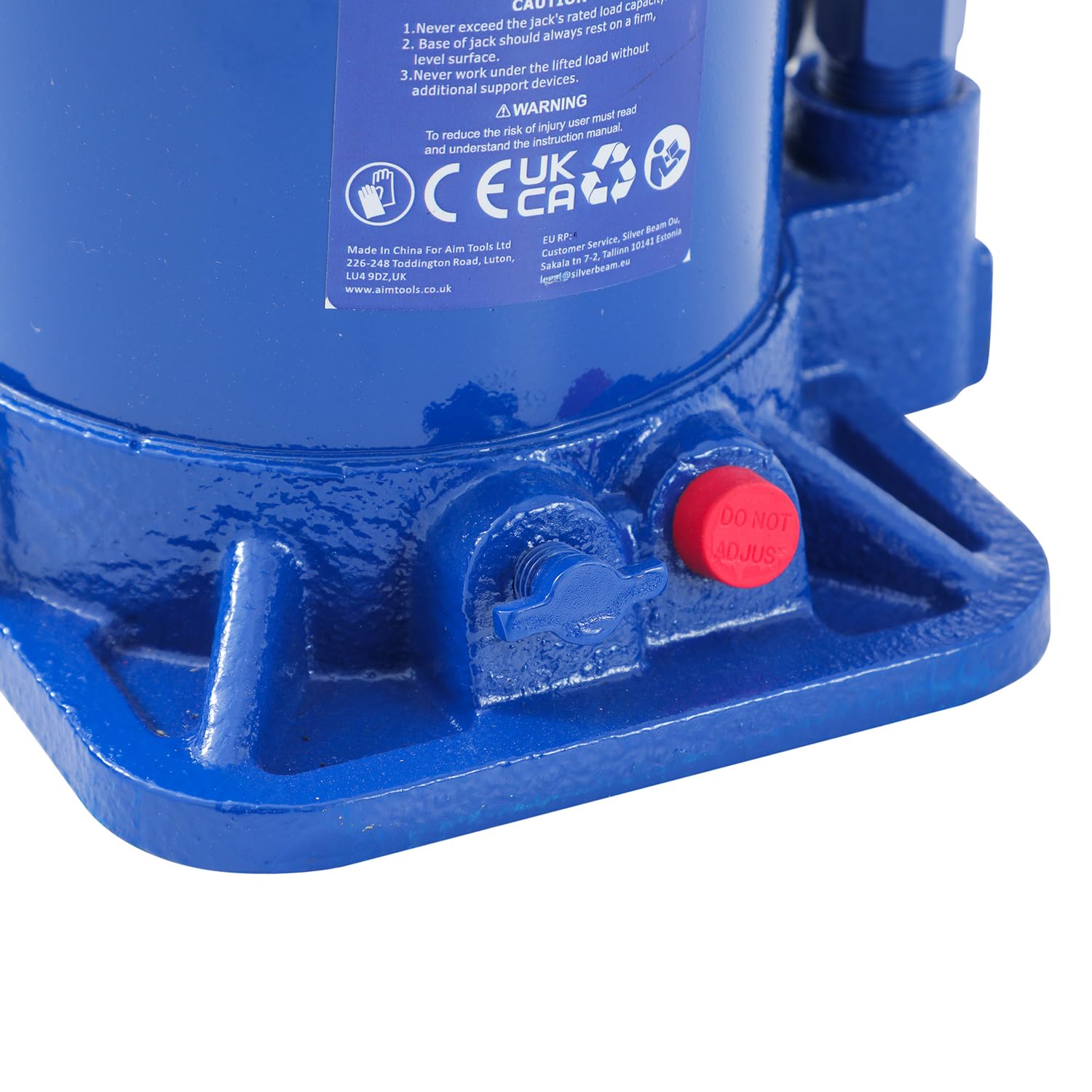 KATSU Tools Cric bouteille hydraulique à profil bas et court 20 tonnes - Support de levage robuste pour réparation automobile et entretien des véhicules