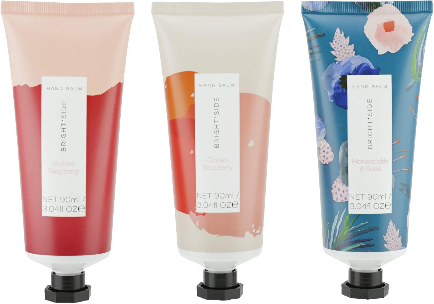 Paladone Scented Hand Cream Gift Set, Brightside Hand Balm Collection, Three 90ml Bottles