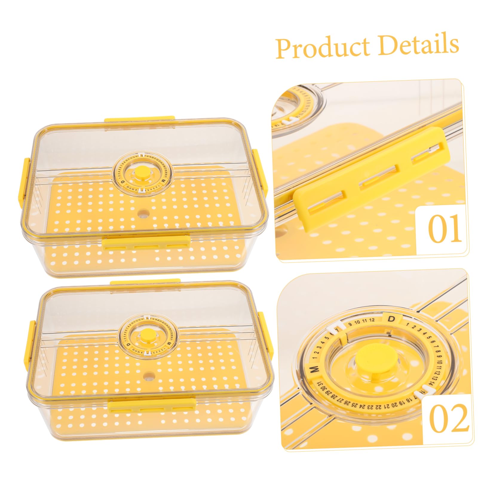 PRETYZOOM Caja Pan Registro Transparente Tostadas Refrigerador Soporte Alimentos Almacenamiento Cuentas Pan Refrigerador Caja Almacenamiento Hogar Alimentos Tazones Comer Tapa
