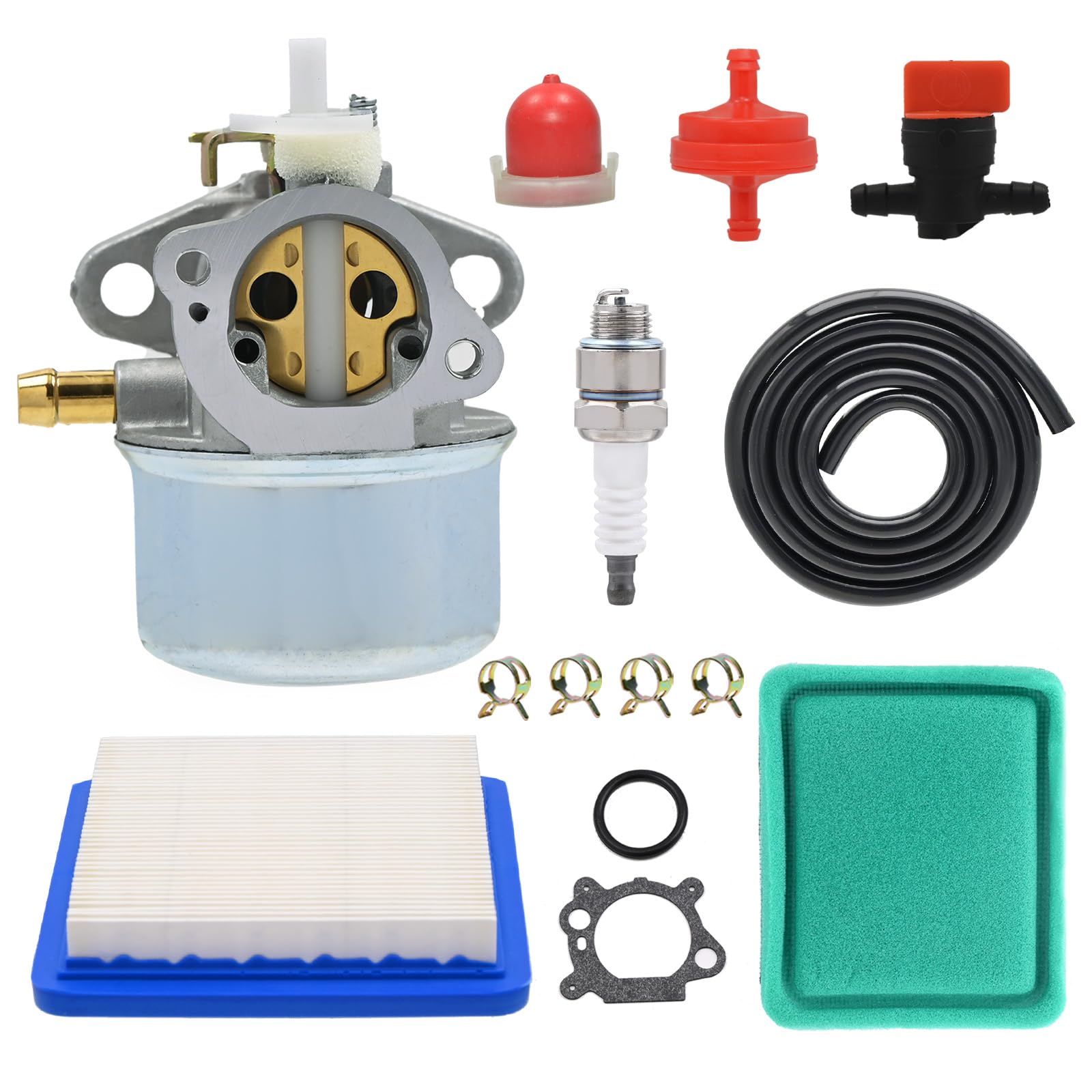 Aylux 799869 Carburetor with Air Filter Tune up Kit for B&S 499059 497586 792253 Lawn Mower Pressure Washer Replaces Rotary 14112 Oregon 50-658 12D800