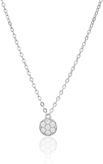 Ankra Damencollier 45cm mit Kugelanhänger 925er Sterling-Silber rhodiniert VNAKRJ-NL0120