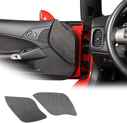 Adhesivo decorativo de protección decorativa de fibra de carbono suave para puerta de coche, cojín anticolisión, para Chevrolet Corvette C6