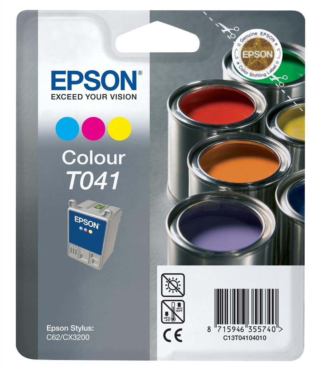 Epson T041 Cartouche d'encre d'origine Couleur pour Stylus C62 CX3200