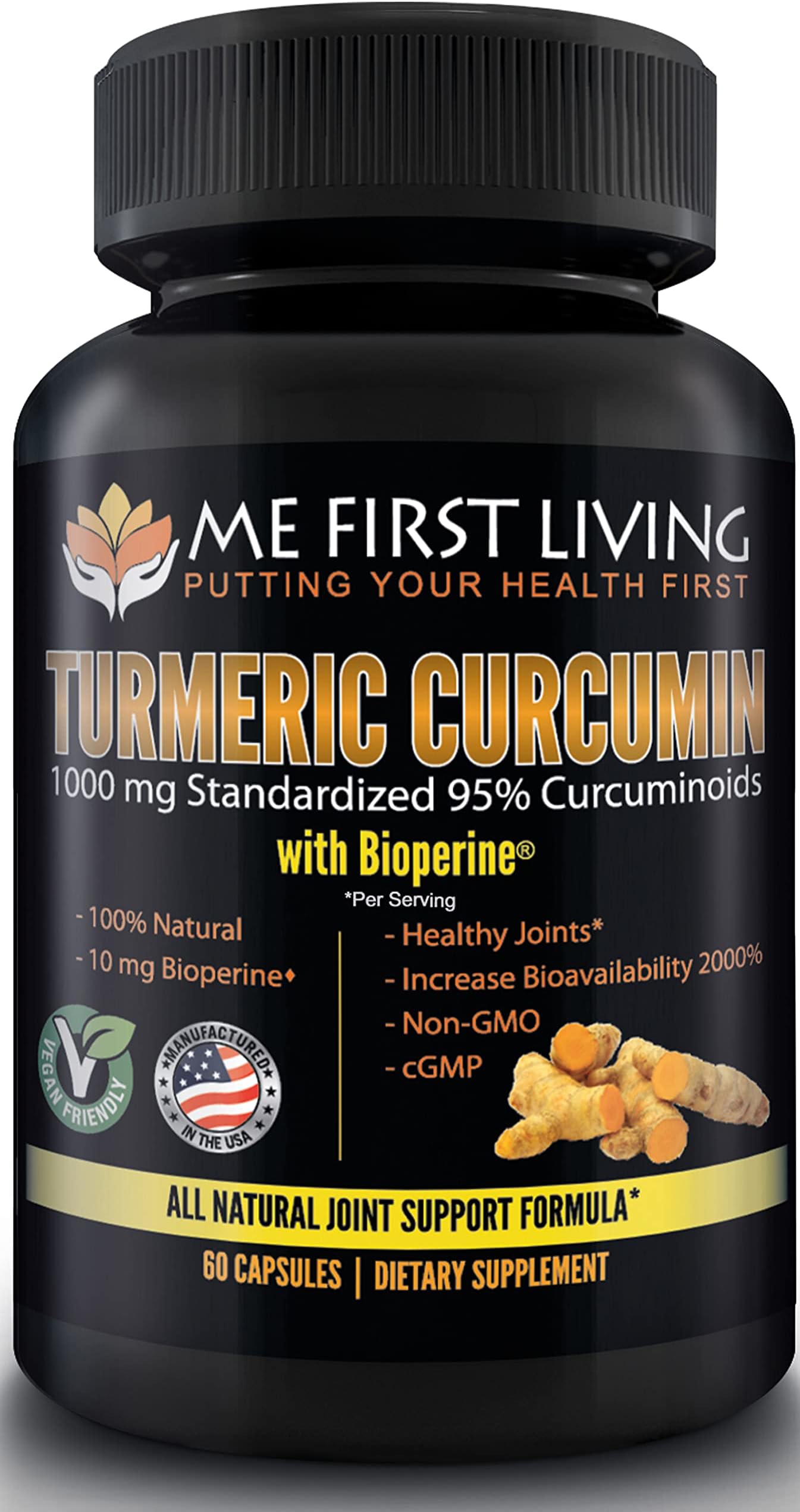 Me First Living Turmeric Curcumin 1000 mg 95 Curcuminoids