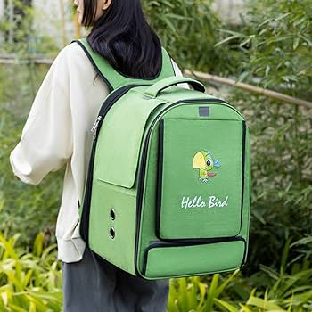Amazon | 鳥かごオウムケージバックパック、鳥キャリー リュック