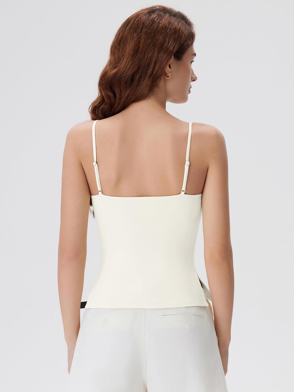 SUUKSESS Women Double Lined Basic Tank Top Summer Padded Going Out Tops Sleeveless Camisole Shirts - Image 4