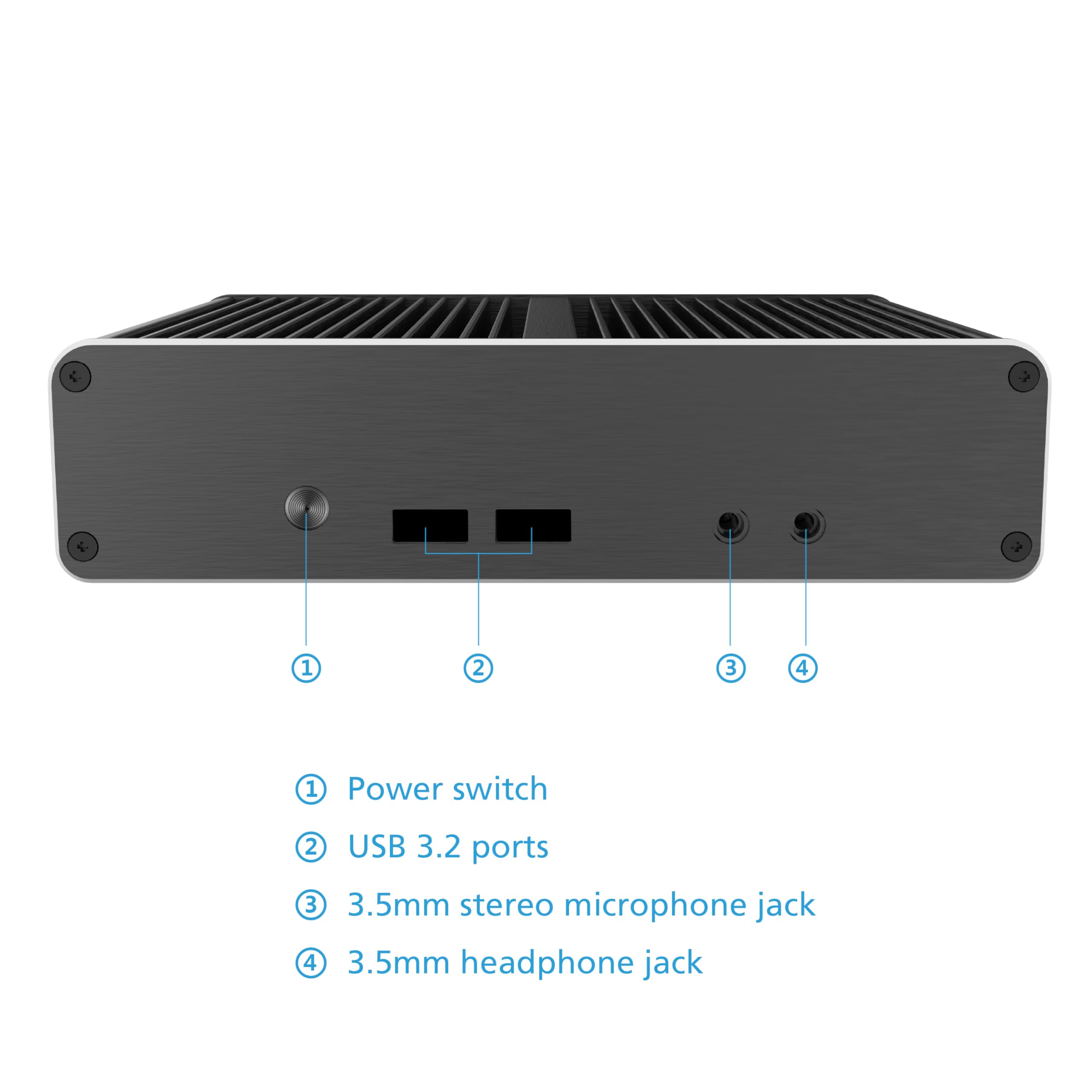 Akasa Newton CAC, progettato per Intel NUC 11 (Atlas Canyon) Mini PC, case Fanless in alluminio con dissipatore SSD M.2, con processori Pentium Silver o Celeron, A-NUC83-M1B