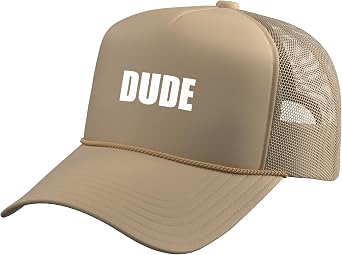 Dude Trucker Hat with Adjustable Mesh Back