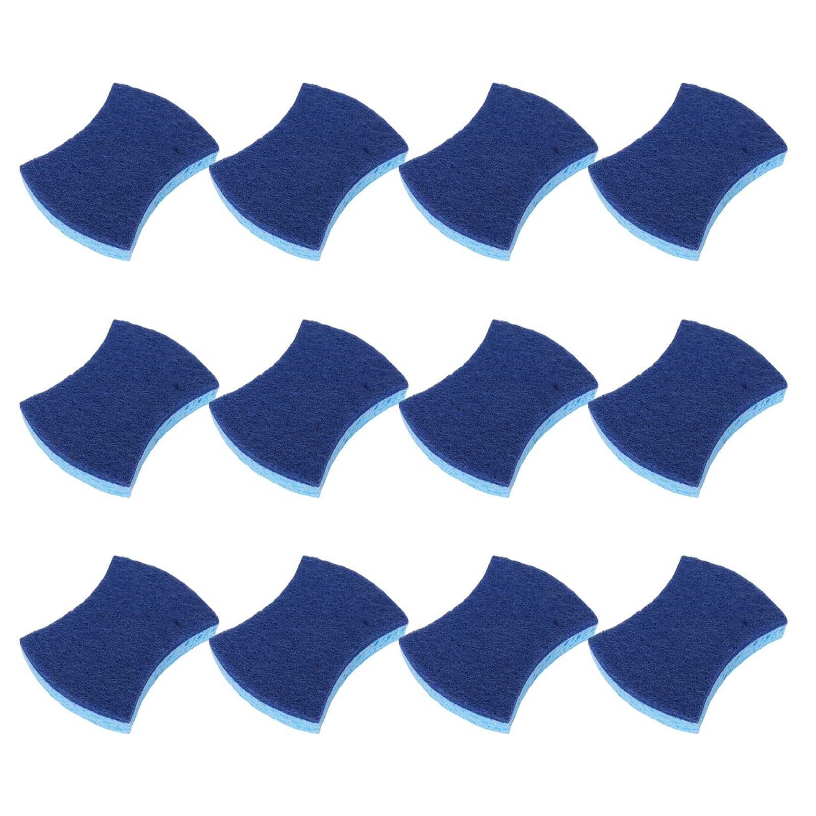 12PCS Kitchen Sponges Blue Washing Products Great for Cleaning Cookware and Tableware Safe Spongiform