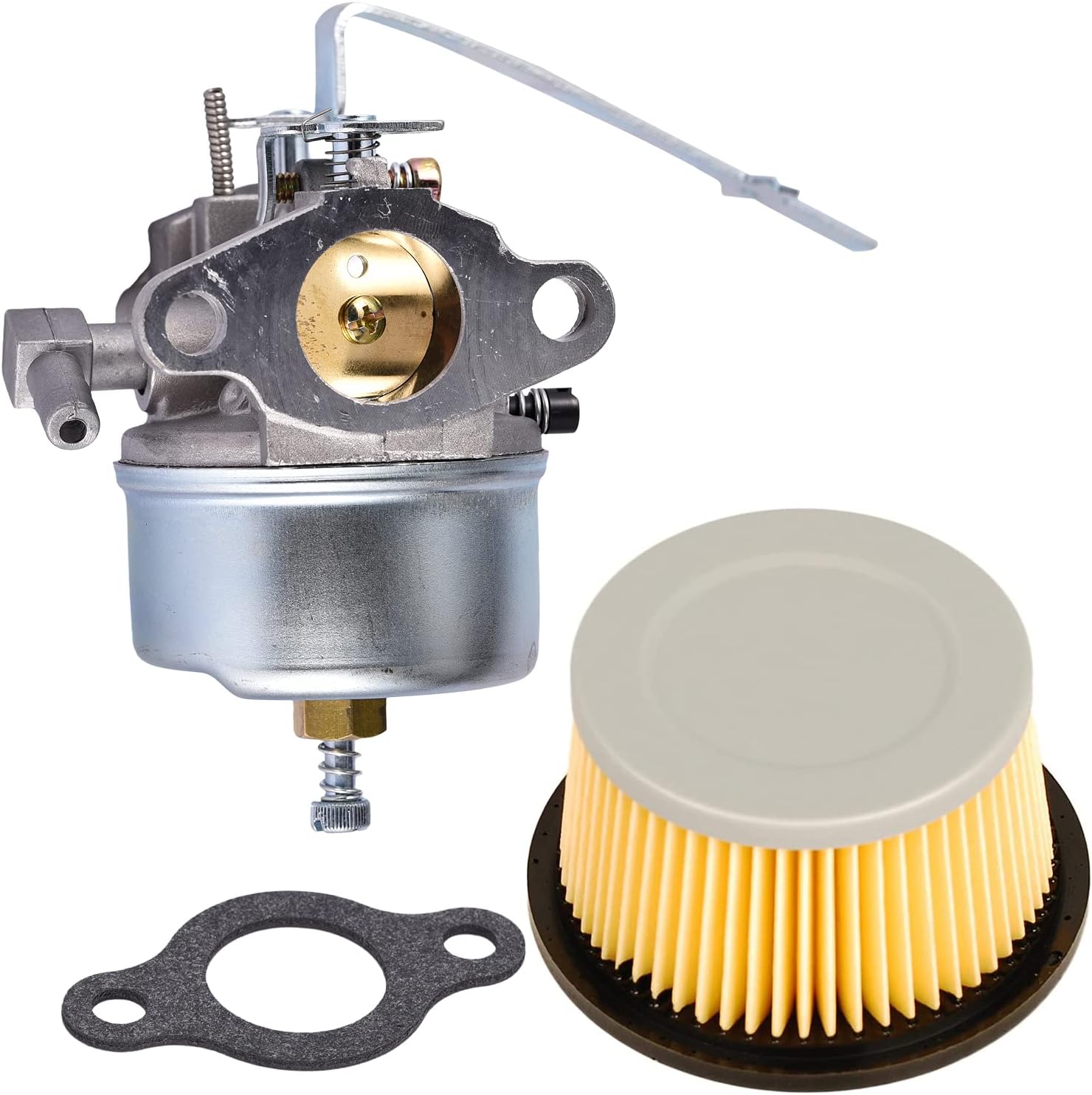 HIFROM Carburetor Carb with Gasket Replacement for Tecumseh 631918 HS40 4HP HS50 5HP Engine with Air Filter Replacement for 30727 30604