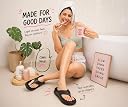 Kraasa Shoal Slippers for Women | Slip-On Flip Flops Black gallery image
