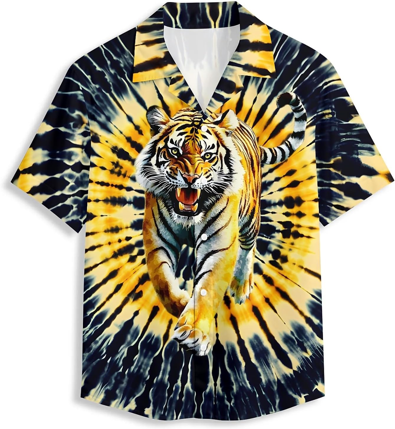 Skull Mens Funny Hawaiian Shirts Summer 3D Graphic Button Down Short Sleeve Tropical Holiday Beach Aloha Shirt Medium