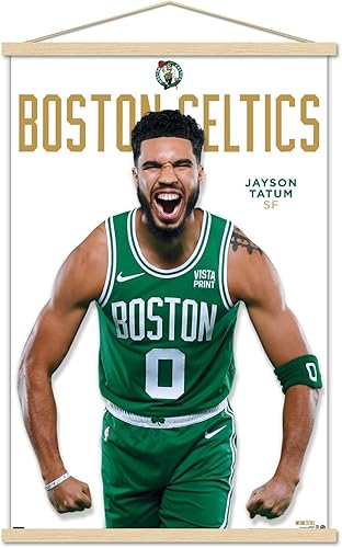 Trends International NBA Boston Celtics - Póster de pared de la serie 23 de Jayson Tatum con marco magnético