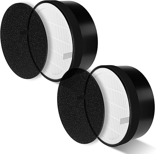 Miniatura 1 de LV-H132 Filtro de repuesto para humidificador de aire LEVOIT LV-H132, prefiltro de nailon 3 en 1, filtro HEPA verdadero H13, filtro de carbón