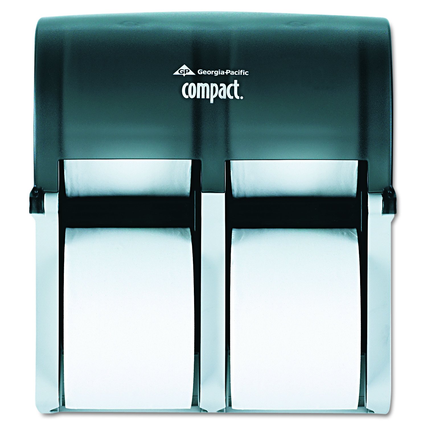 Compact 4Roll Quad Coreless HighCapacity Toilet Paper Dispenser by GP