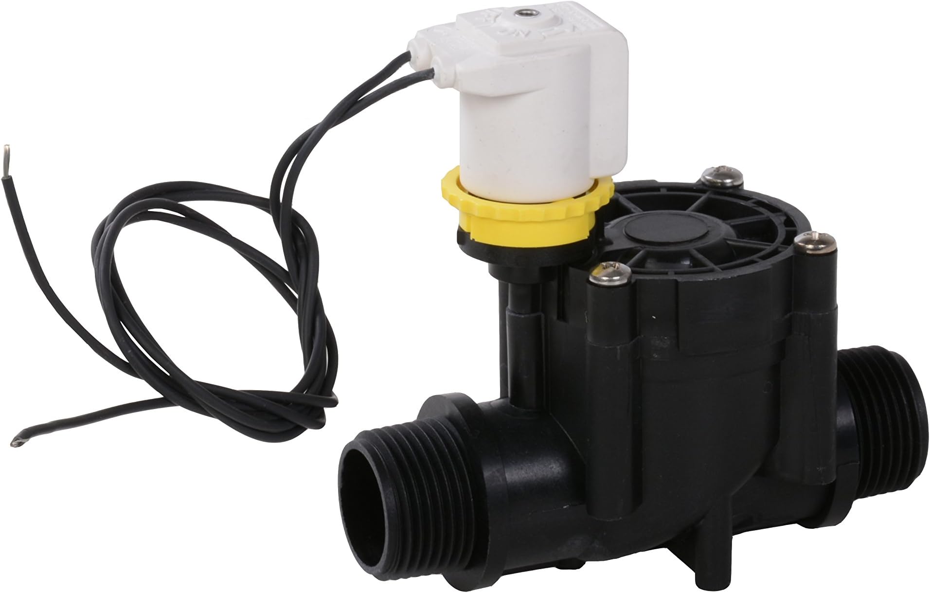 Electric Betätigtes 24 VAC 1 Inch Male Thread Solenoid Valve without Flow Control, Black, 13 x 14 x 7 cm, ND628