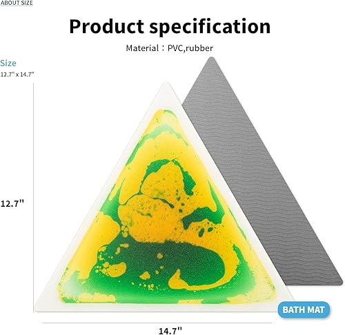 Miniatura 7 de Art3d 4 azulejos redondos sensoriales para niños, niños pequeños y niños, tapete de actividad sensorial líquida colorida para juego activo y