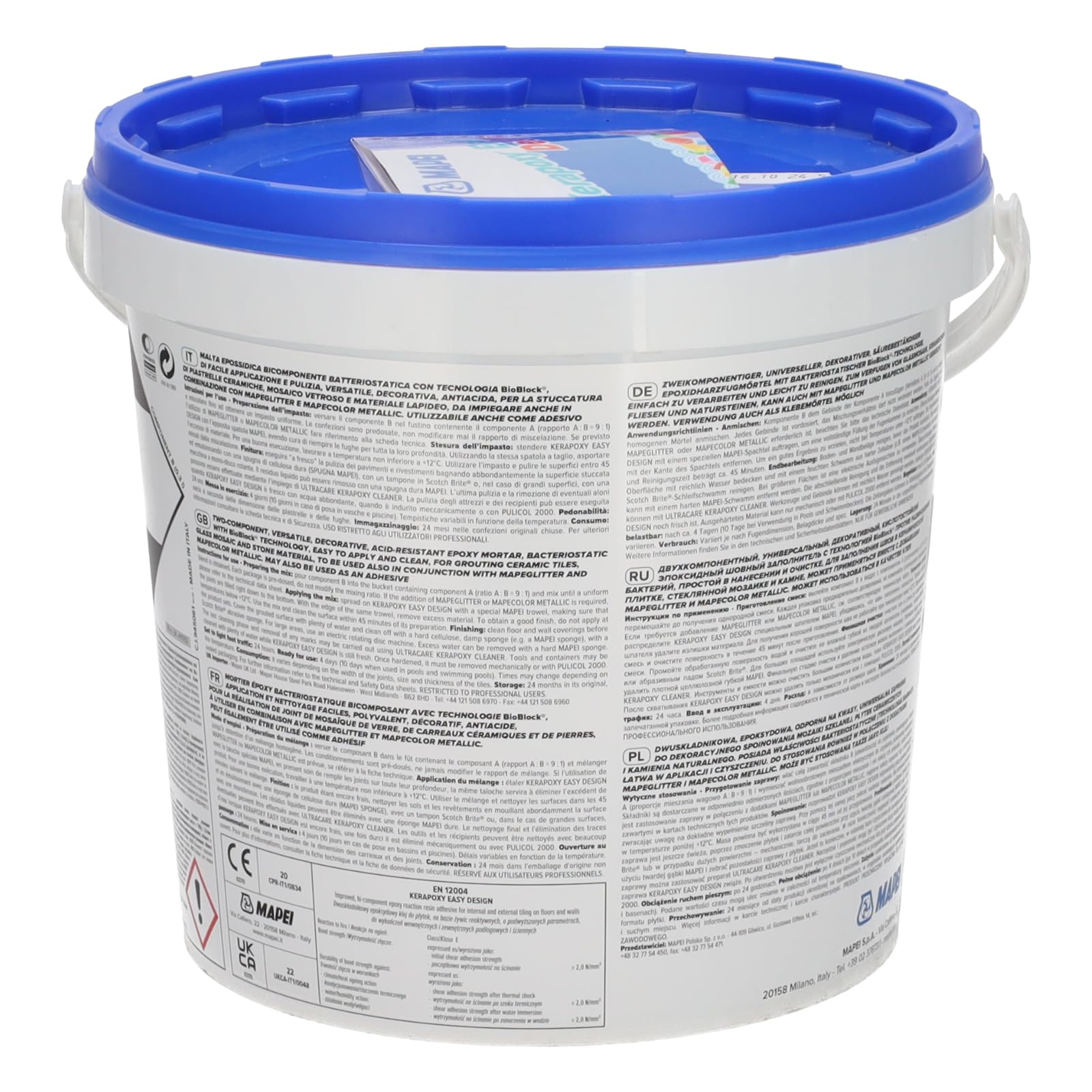 MAPEI Kerapoxy Easy Design 700 TRASPARENTE 3 kg - Stucco epossidico a due componenti decorativo, resistente agli acidi,