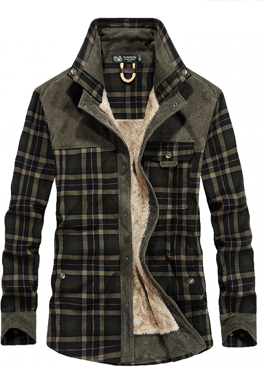 Buy Jackets for Men,Men's Warm Sherpa 