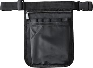 Bolsa de enfermeira, bolsa de empregado com cinto, bolsa de cintura para mulher, de tecido Oxford, bolso lateral para mulher, preto, bolsa de cintura de trabalho a retalho, alça para enfermagem, cinto