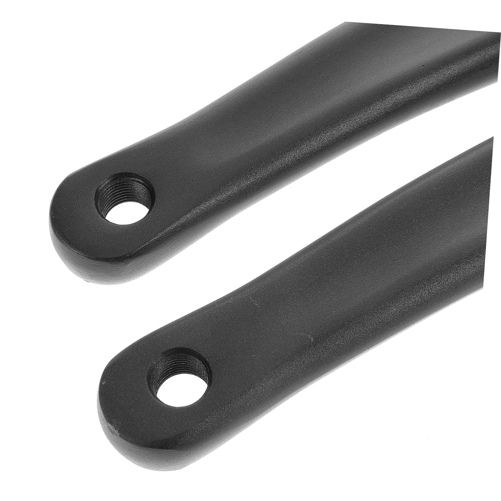 BESPORTBLE Pedivella per Motore Centrale Bici 170mm, Coppia Nera | Foro Quadrato Orizzontale, Metallo, 2 Pezzi, per Bici da Strada e Mountain Bike