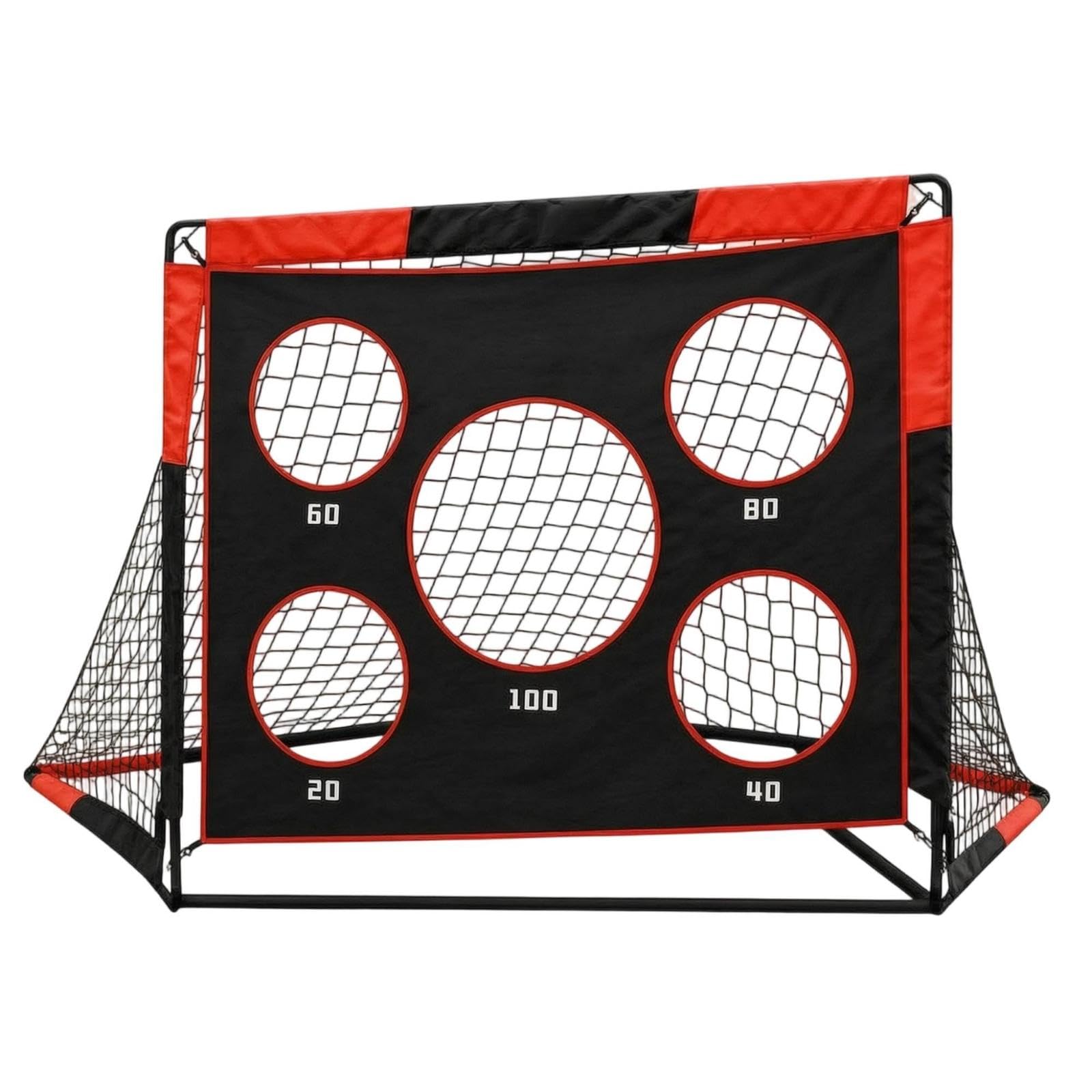 Soccer Training Net with Apertures Foldable Soccer Accuracy Target Net Freestanding for Youthful Athletes Athletes, Kids, Backyard-image-31