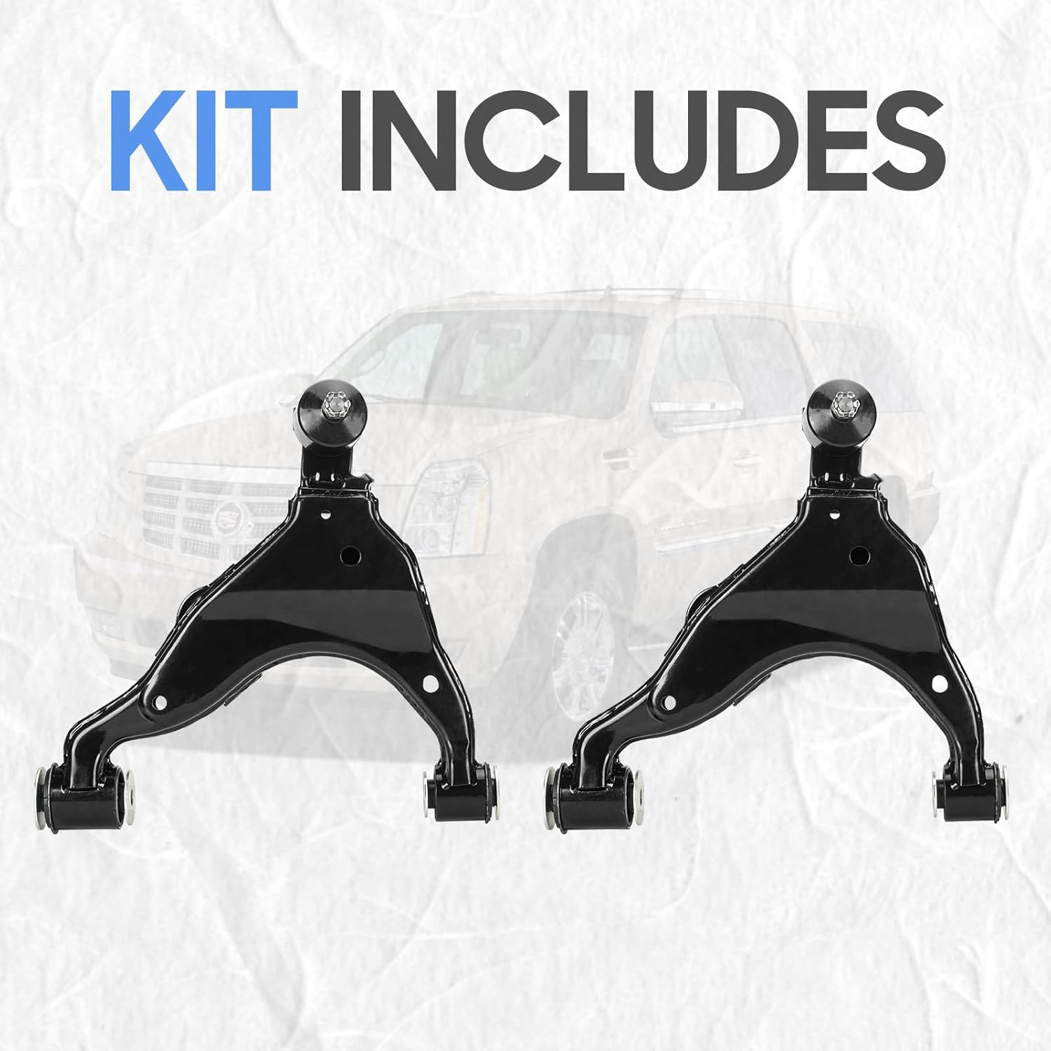 Front Lower Control Arms w/Ball Joints for 2003-2009 Toyota 4Runner, 2007-2009 Toyota FJ Cruiser, 2003-2009 Lexus GX470 K620061 K620062 (2PCs)