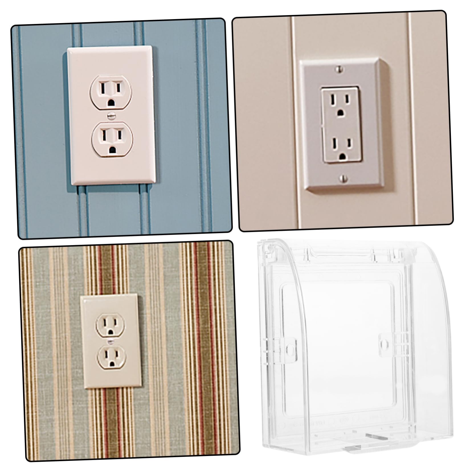 OSALADI Pack of 2 Child Safe Light Switch Covers, Child Safe, for Wall Switch Light, Protective Box, Picture 2, 11.00X9.50X2.30CM - Image 2