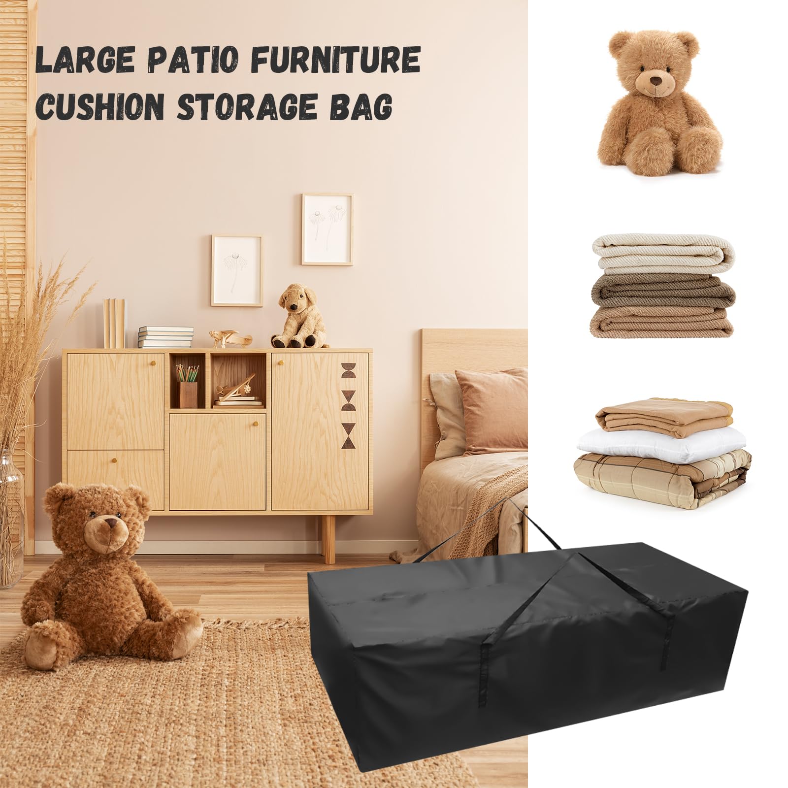 Cusion Storage - Borsa portaoggetti XXL, per mobili da giardino